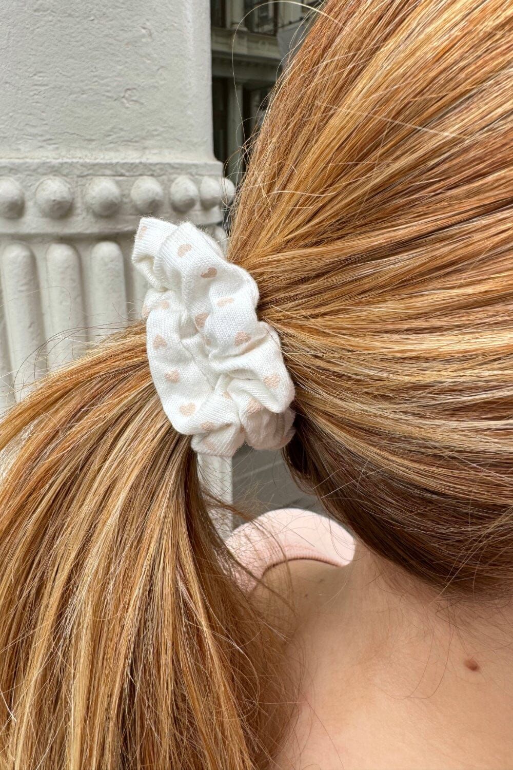 Thin Pink Heart Scrunchie sold by Brandy Melville product image thumbnail 2