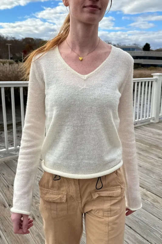 Andi Mohair V-Neck Sweater | Parallel