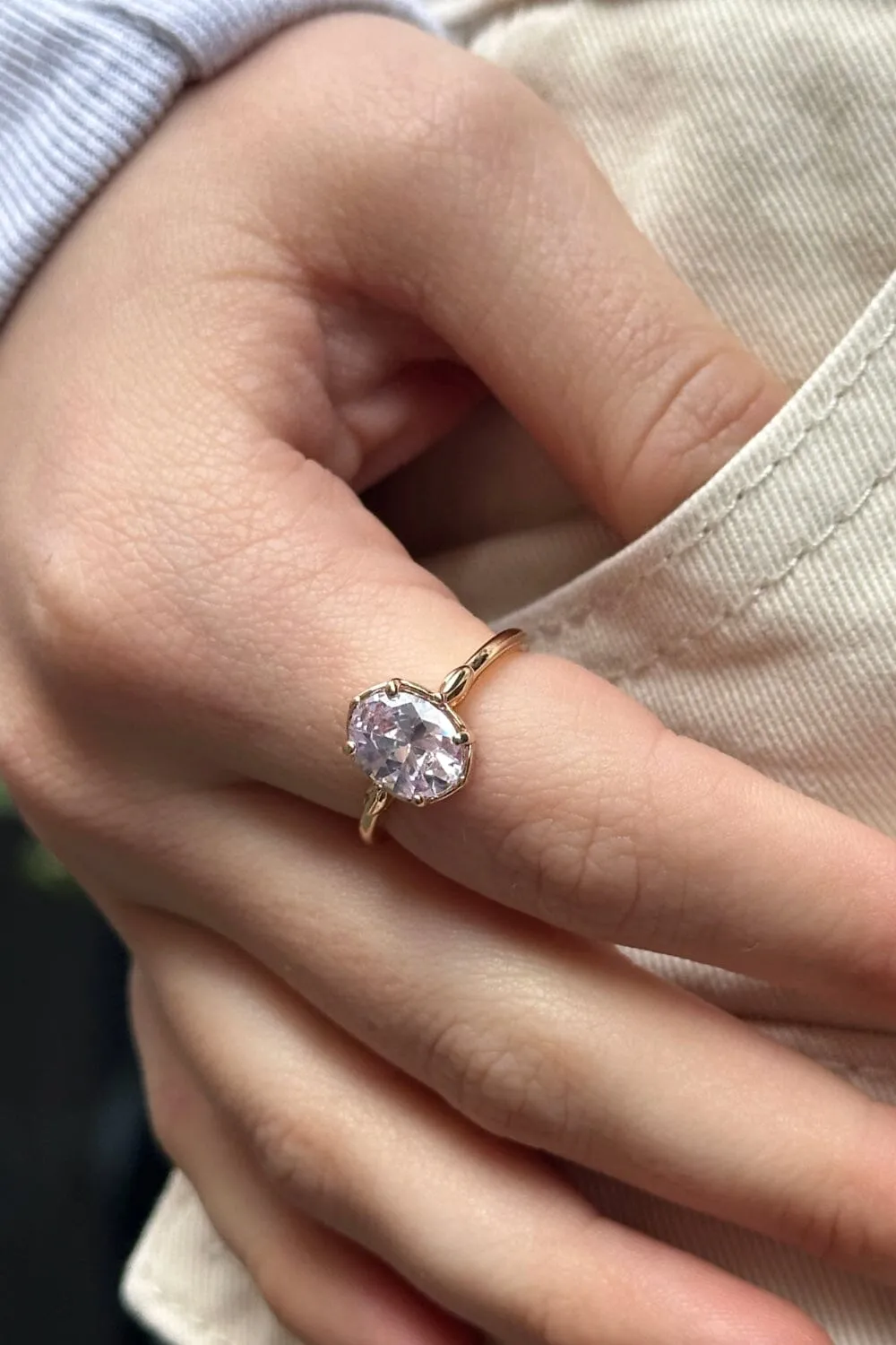 Opal Diamond Ring sold by Brandy Melville