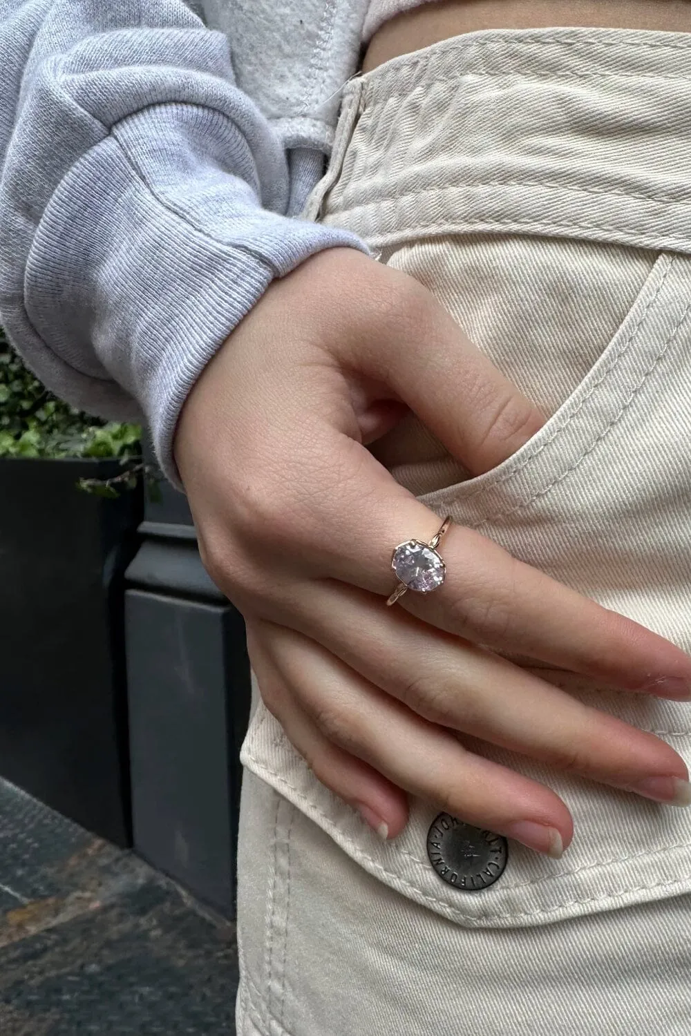 Opal Diamond Ring sold by Brandy Melville product image thumbnail 2