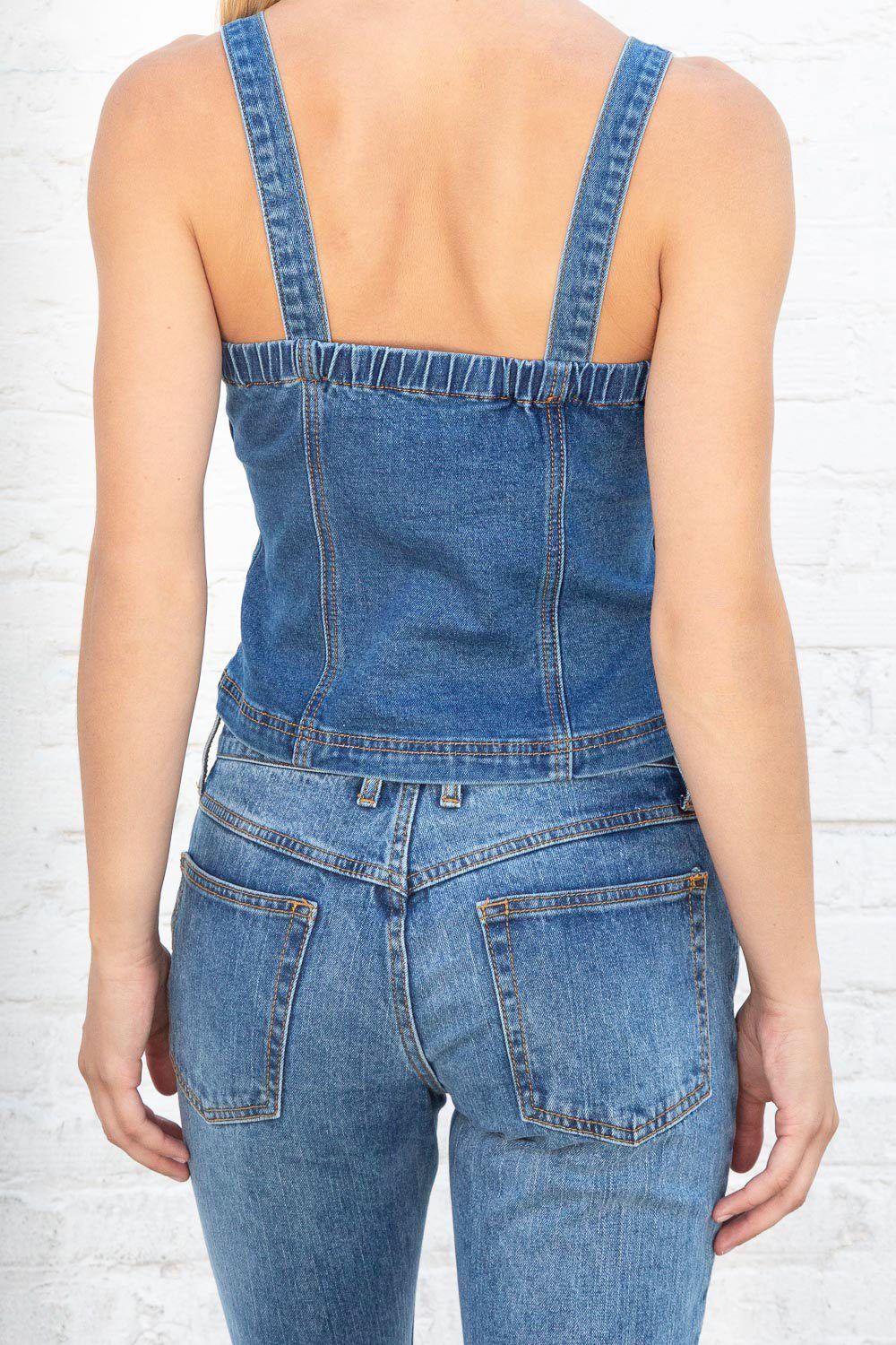 Aria Denim Tank sold by Brandy Melville product image thumbnail 5