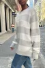 Brianna Cotton Thick Stripe Sweater sold by Brandy Melville