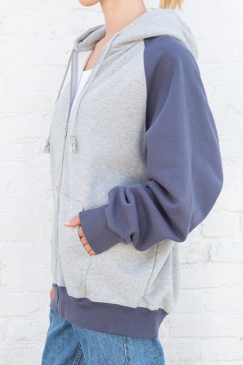 Christy Color Block Hoodie sold by Brandy Melville product image thumbnail 2