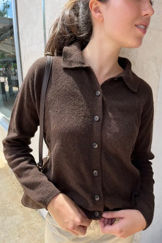 Elise Heavy Wool Cardigan sold by Brandy Melville