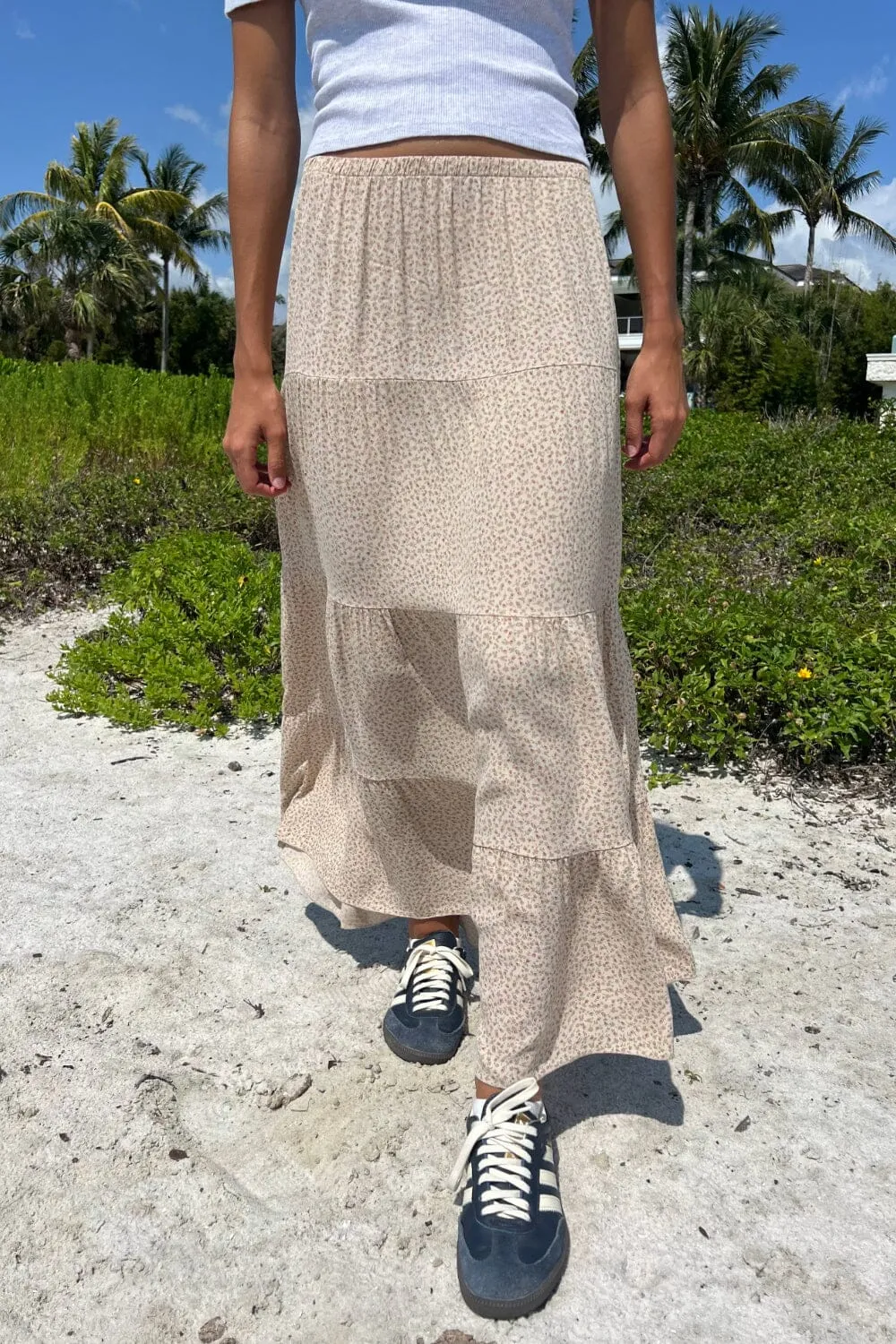 Izzy Floral Skirt sold by Brandy Melville product image thumbnail 2