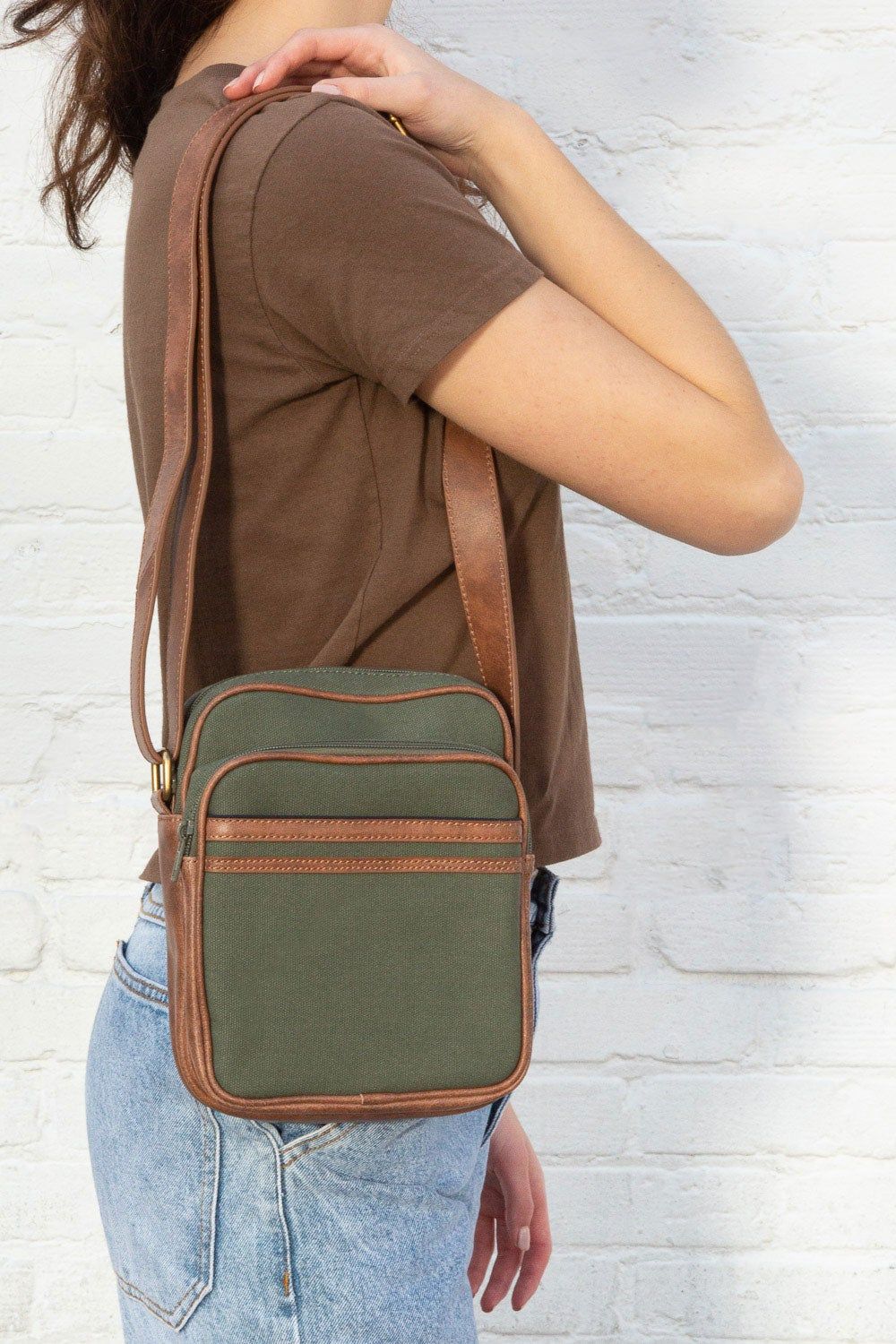 Canvas Satchel sold by Brandy Melville product image thumbnail 2