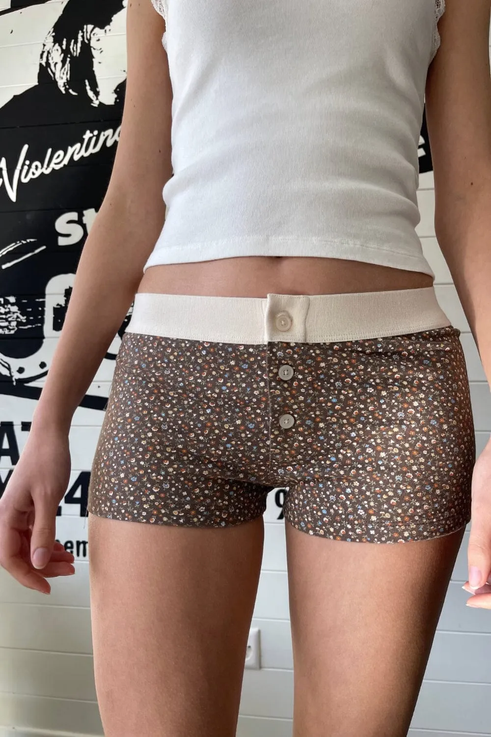 Floral Boyshort Underwear sold by Brandy Melville product image thumbnail 3