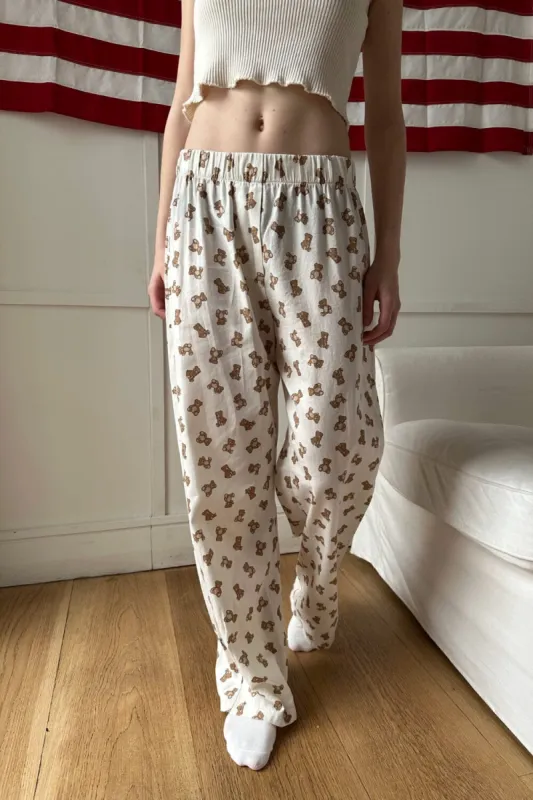 Kiera Teddy Bear Pants sold by Brandy Melville