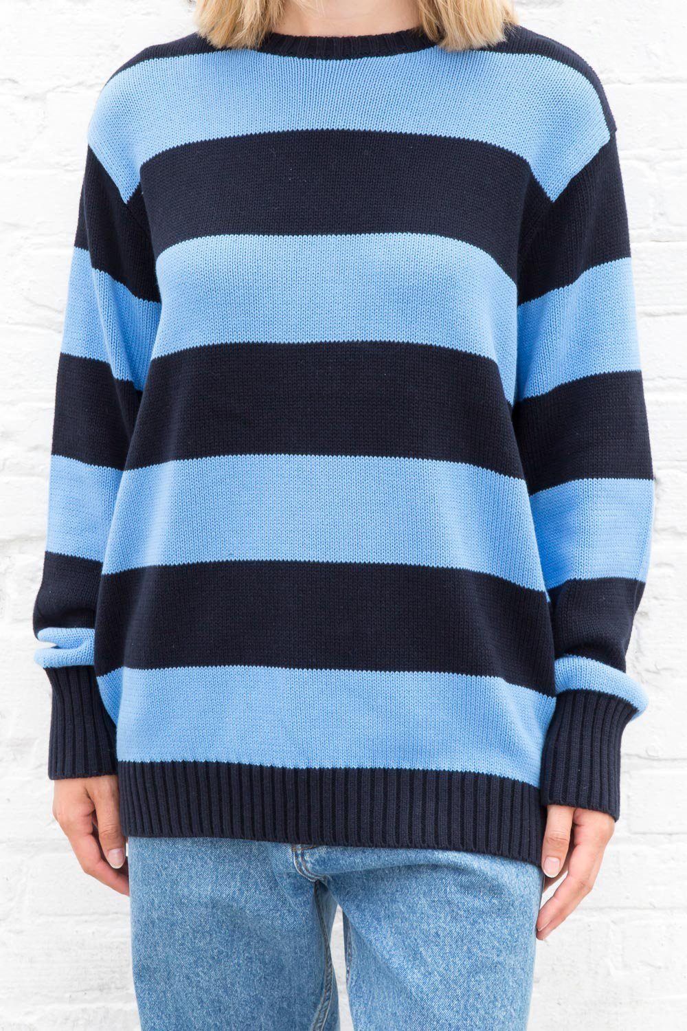 Brianna Cotton Thick Stripe Sweater sold by Brandy Melville