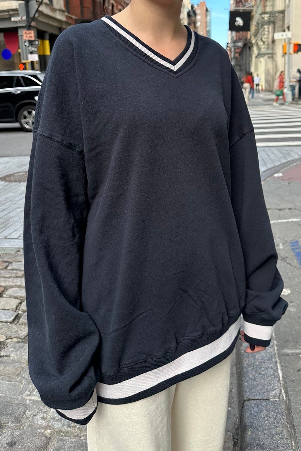 Erica Trimming Sweatshirt sold by Brandy Melville