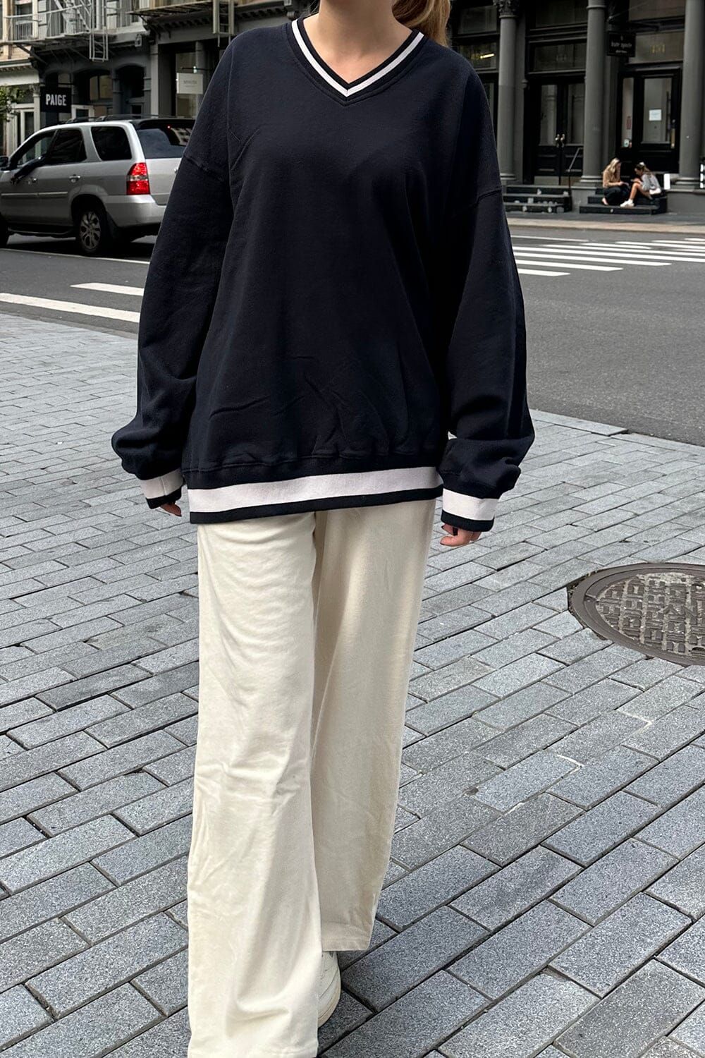 Erica Trimming Sweatshirt sold by Brandy Melville product image thumbnail 3