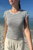 Hailie Long Striped Top sold by Brandy Melville