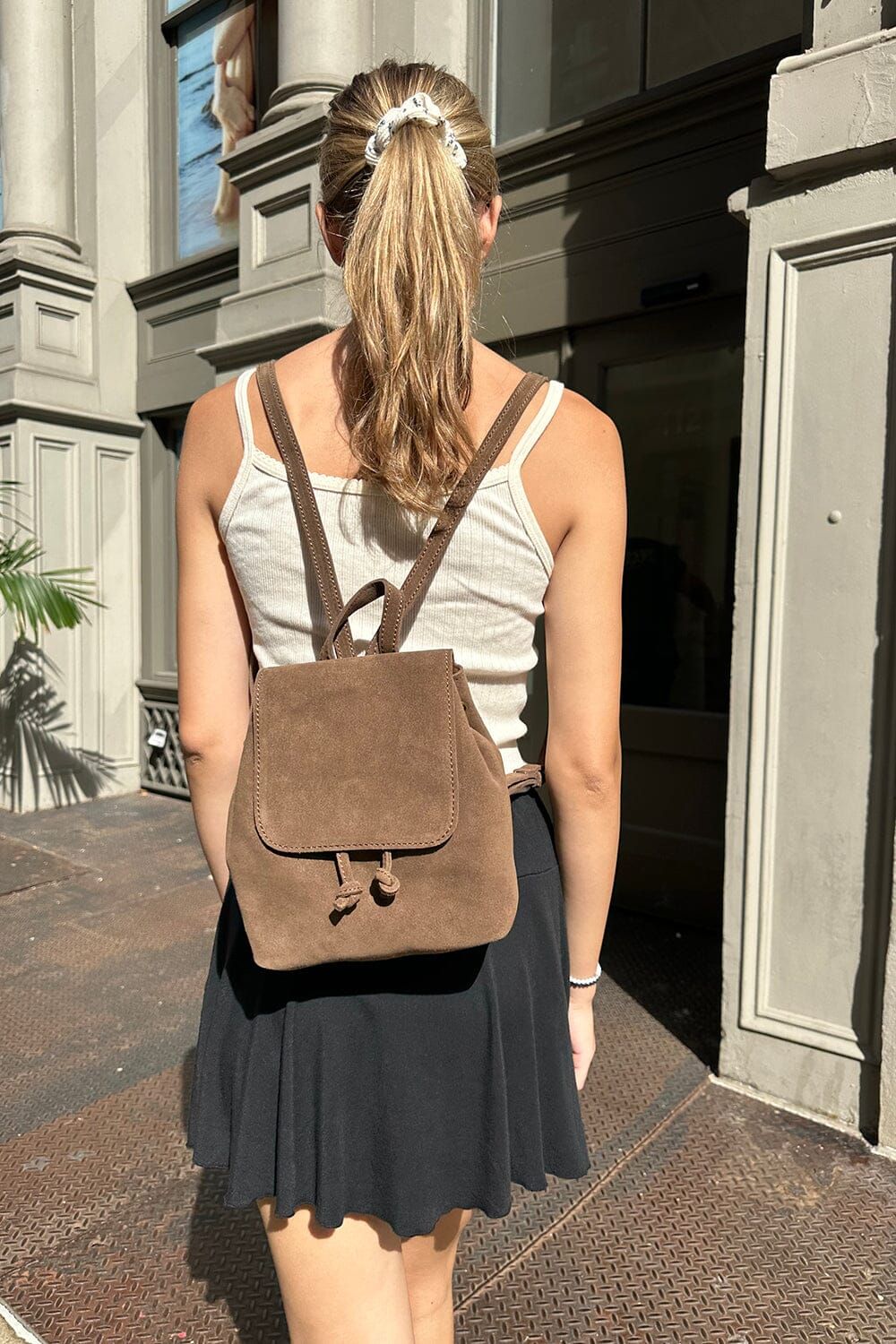 Leather Mini Backpack sold by Brandy Melville