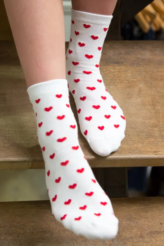 Red Heart Socks sold by Brandy Melville