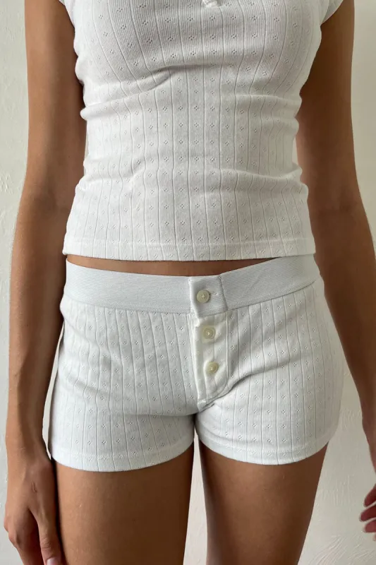 Boyshort Eyelet Underwear sold by Brandy Melville