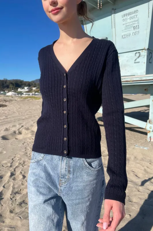 Zoe V-Neck Cardigan sold by Brandy Melville