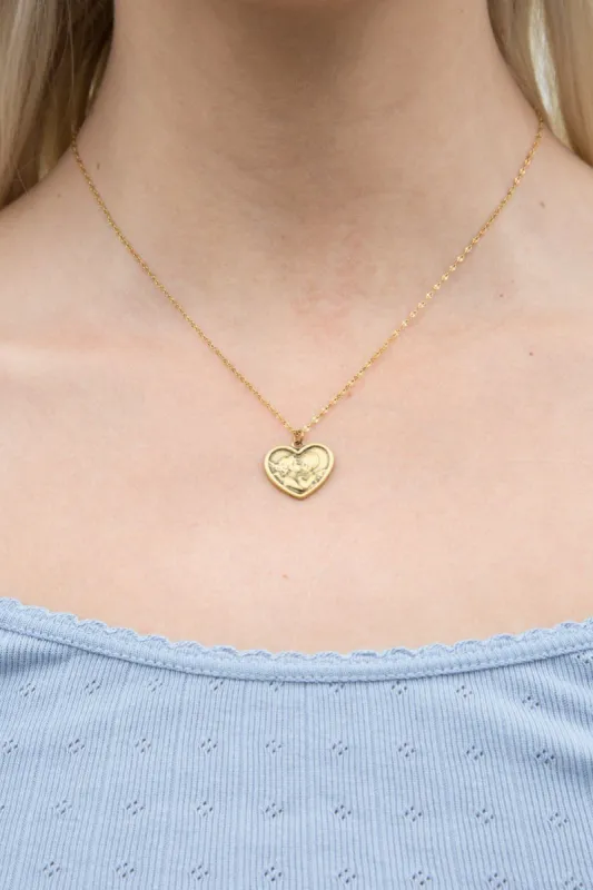 Angel Heart Necklace sold by Brandy Melville