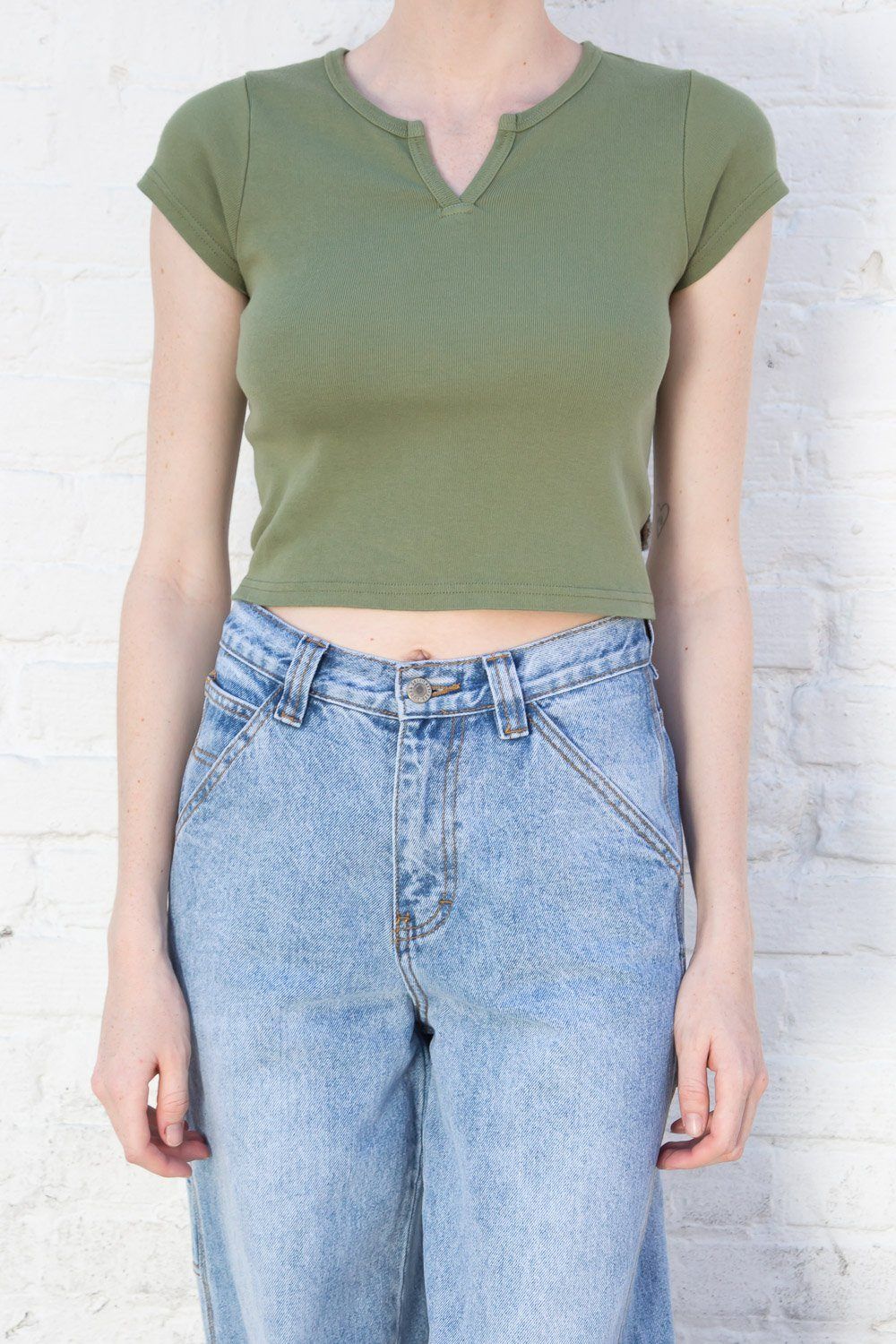 Ashlyn V Notch Top sold by Brandy Melville product image thumbnail 17
