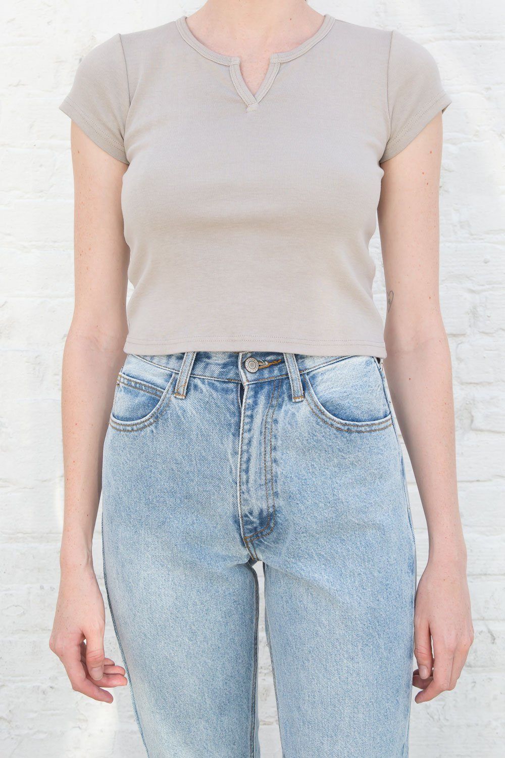 Ashlyn V Notch Top sold by Brandy Melville product image thumbnail 9