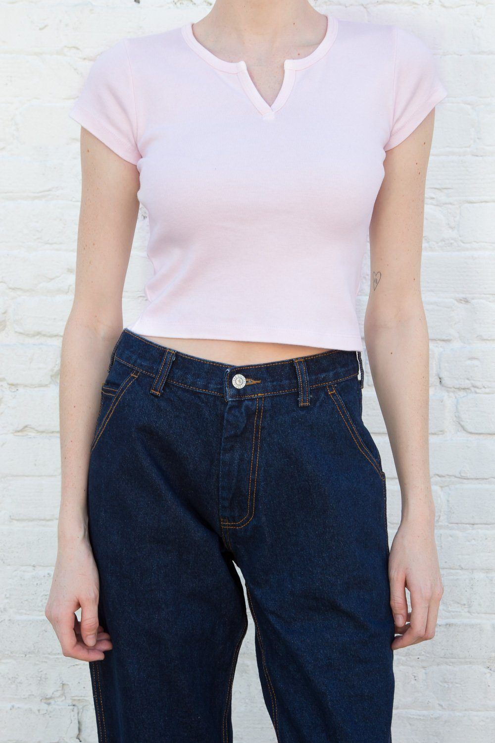 Ashlyn V Notch Top sold by Brandy Melville product image thumbnail 57