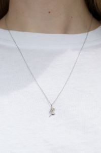 Rose Charm Necklace sold by Brandy Melville