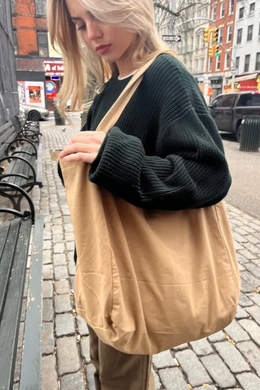 Tan Tote Bag sold by Brandy Melville