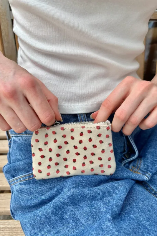 Strawberry Coin Purse sold by Brandy Melville
