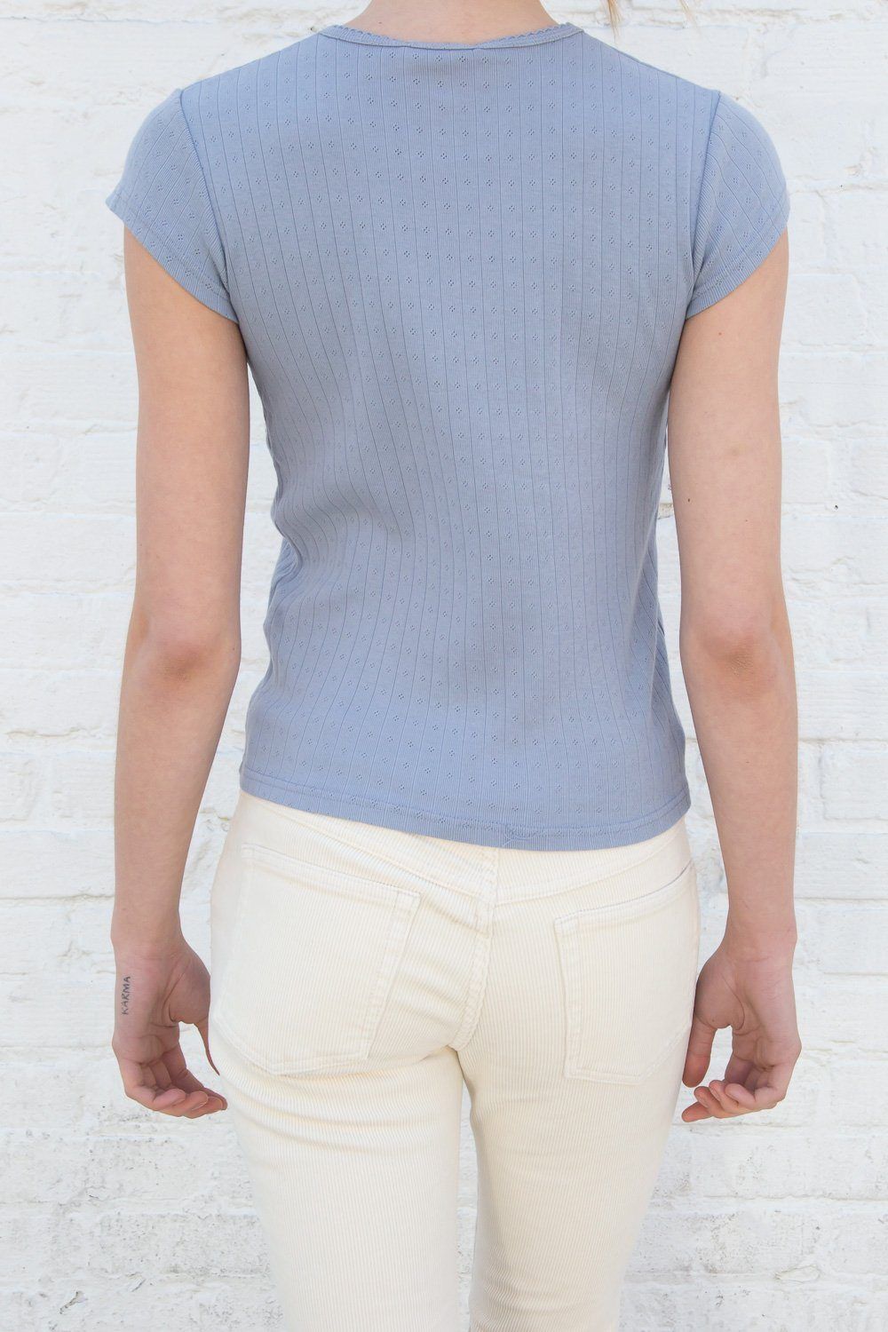Hailie Eyelet Top sold by Brandy Melville product image thumbnail 3