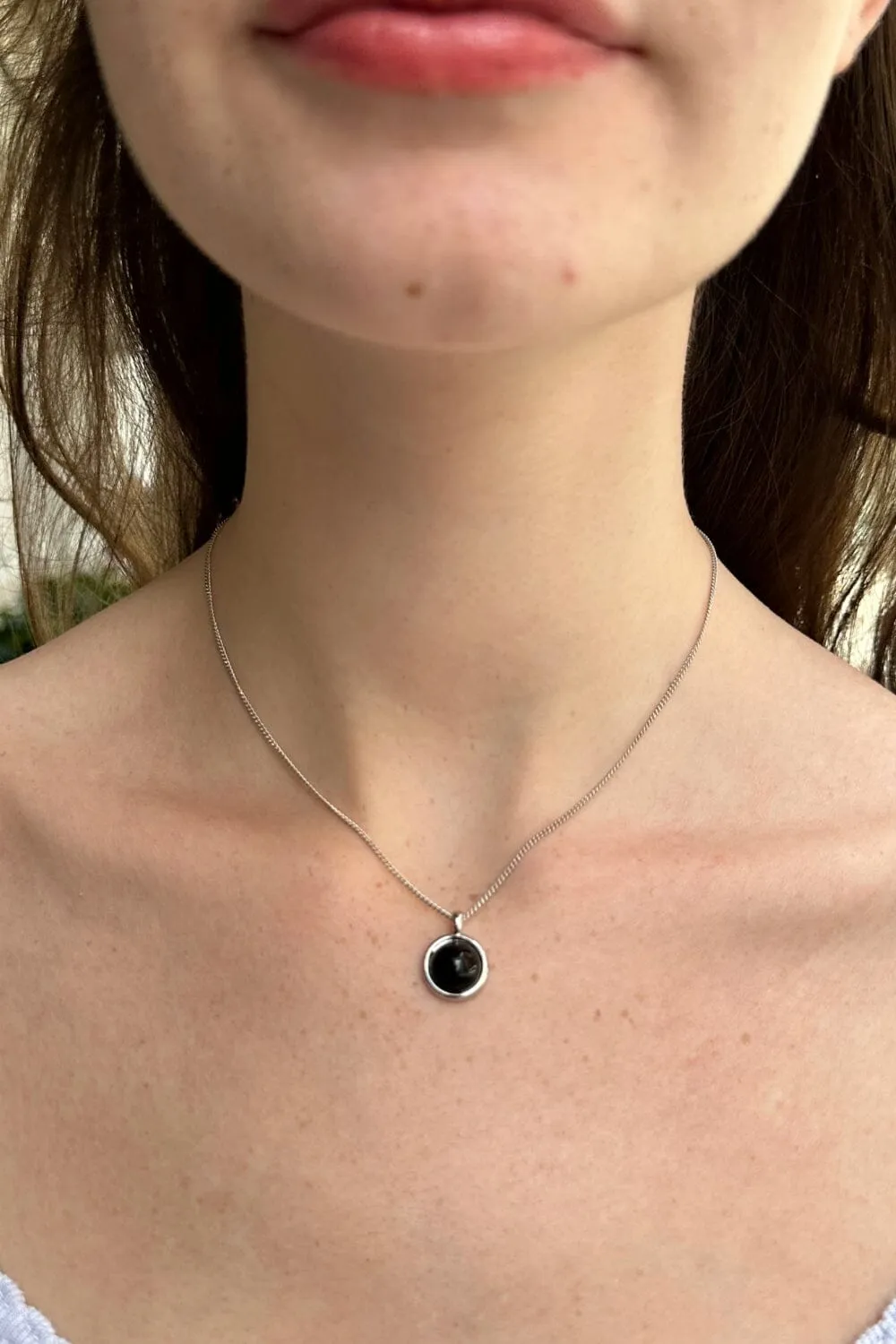 Silver Gem Charm Necklace sold by Brandy Melville product image thumbnail 3