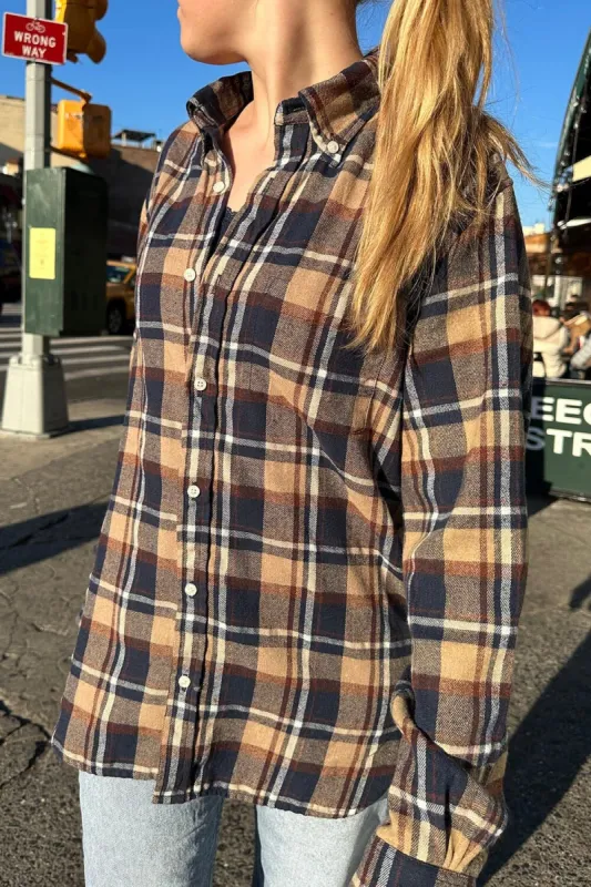 Hazel Flannel Top sold by Brandy Melville