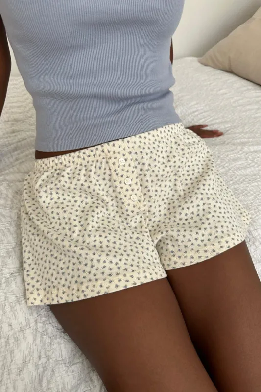 Kiera Floral Sweatshorts sold by Brandy Melville