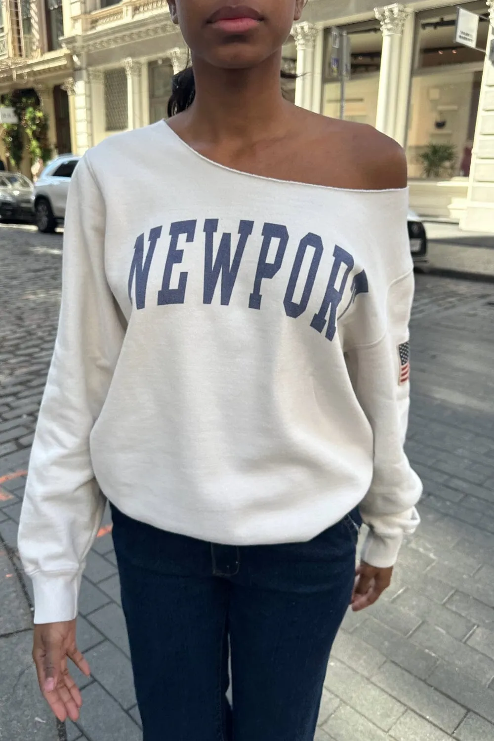 Erica Newport Sweatshirt sold by Brandy Melville