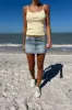 Malia Denim Mini Skirt sold by Brandy Melville