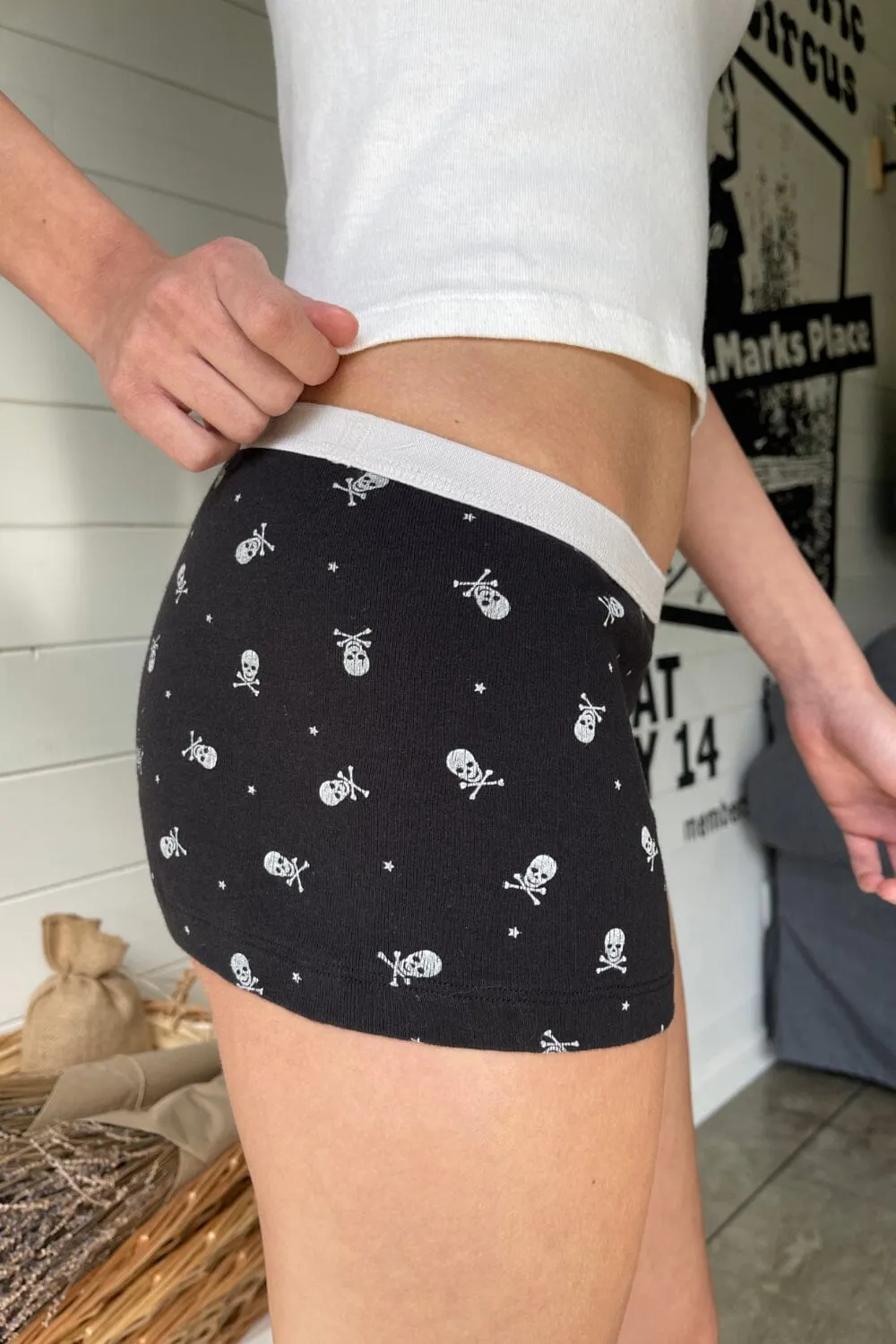 Skulls And Stars Boxer Underwear sold by Brandy Melville product image thumbnail 4