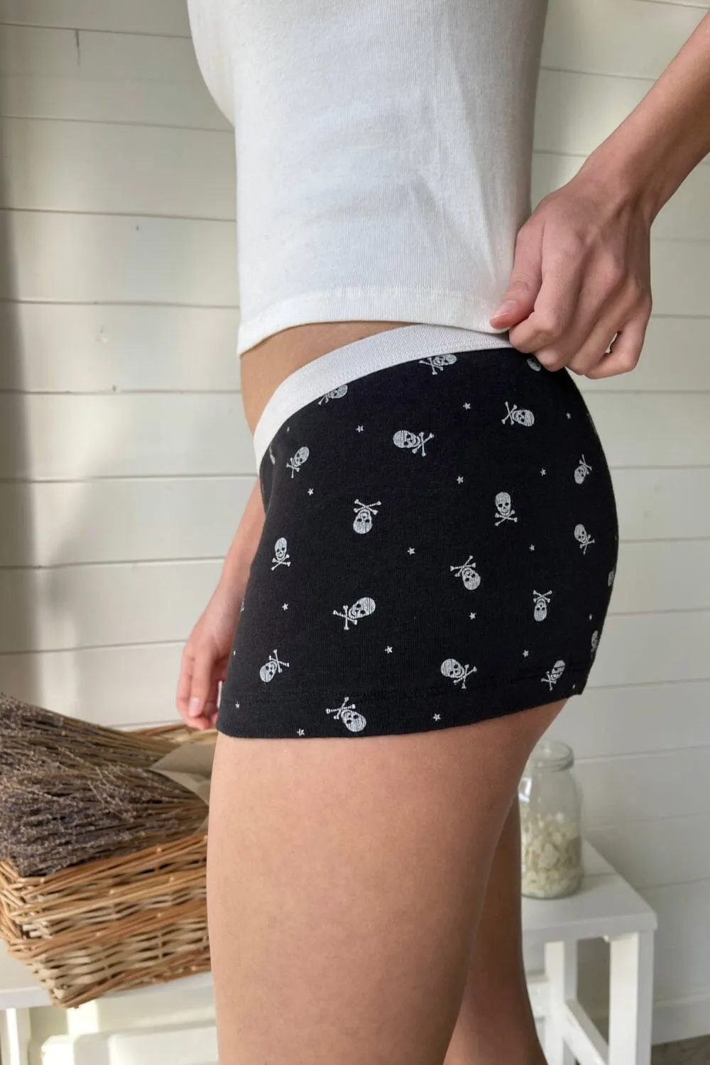 Skulls And Stars Boxer Underwear sold by Brandy Melville product image thumbnail 2