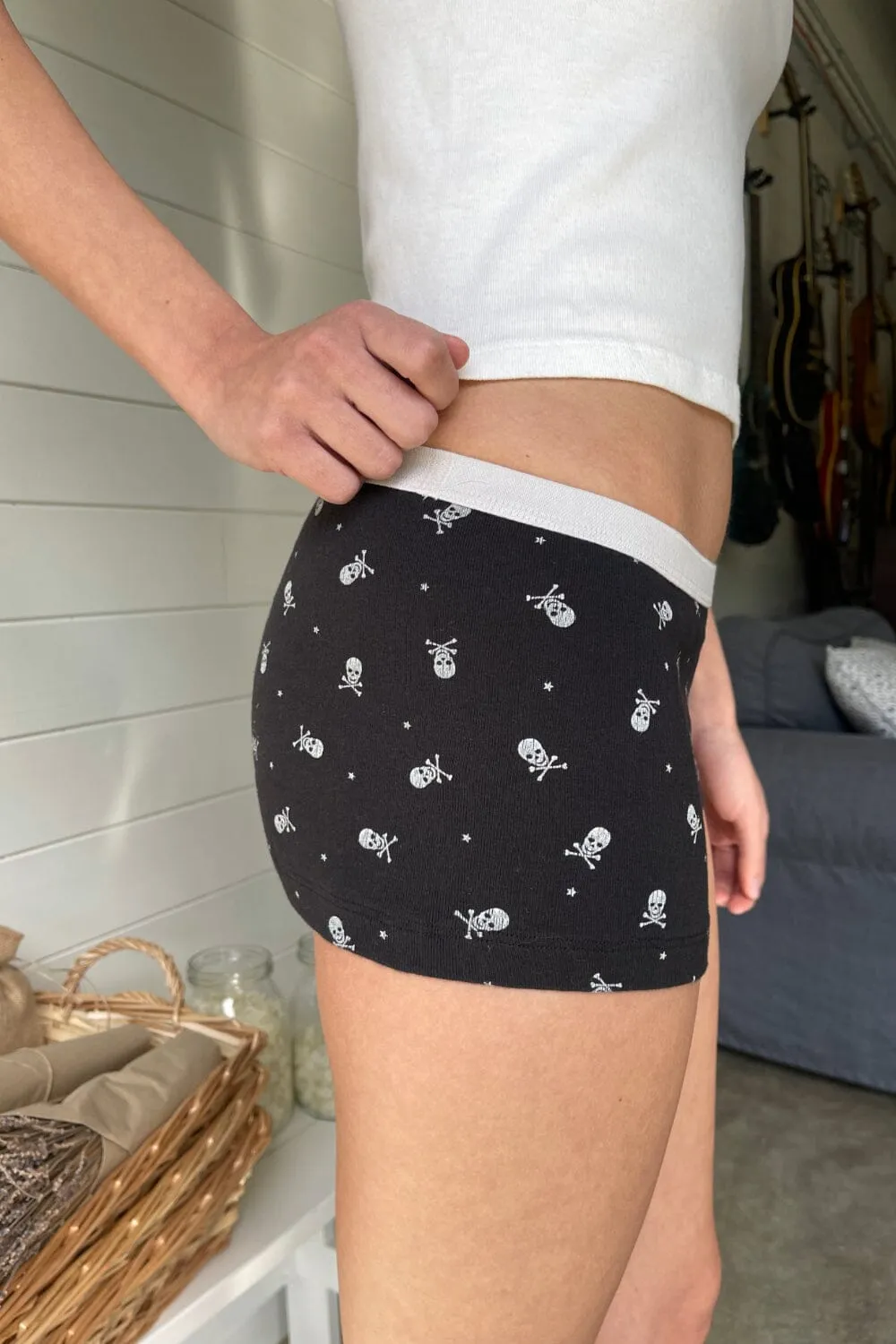 Skulls And Stars Boxer Underwear sold by Brandy Melville product image thumbnail 3