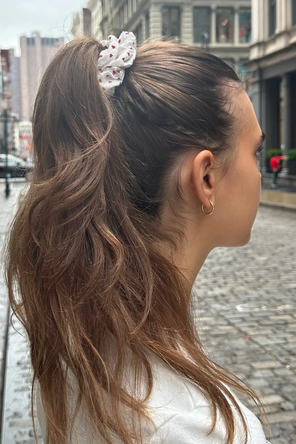 Red Heart Scrunchie sold by Brandy Melville