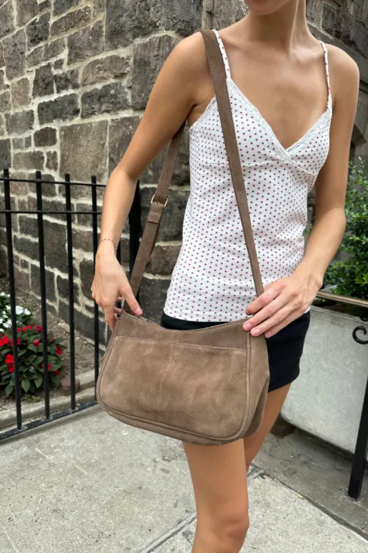 Suede Bag sold by Brandy Melville
