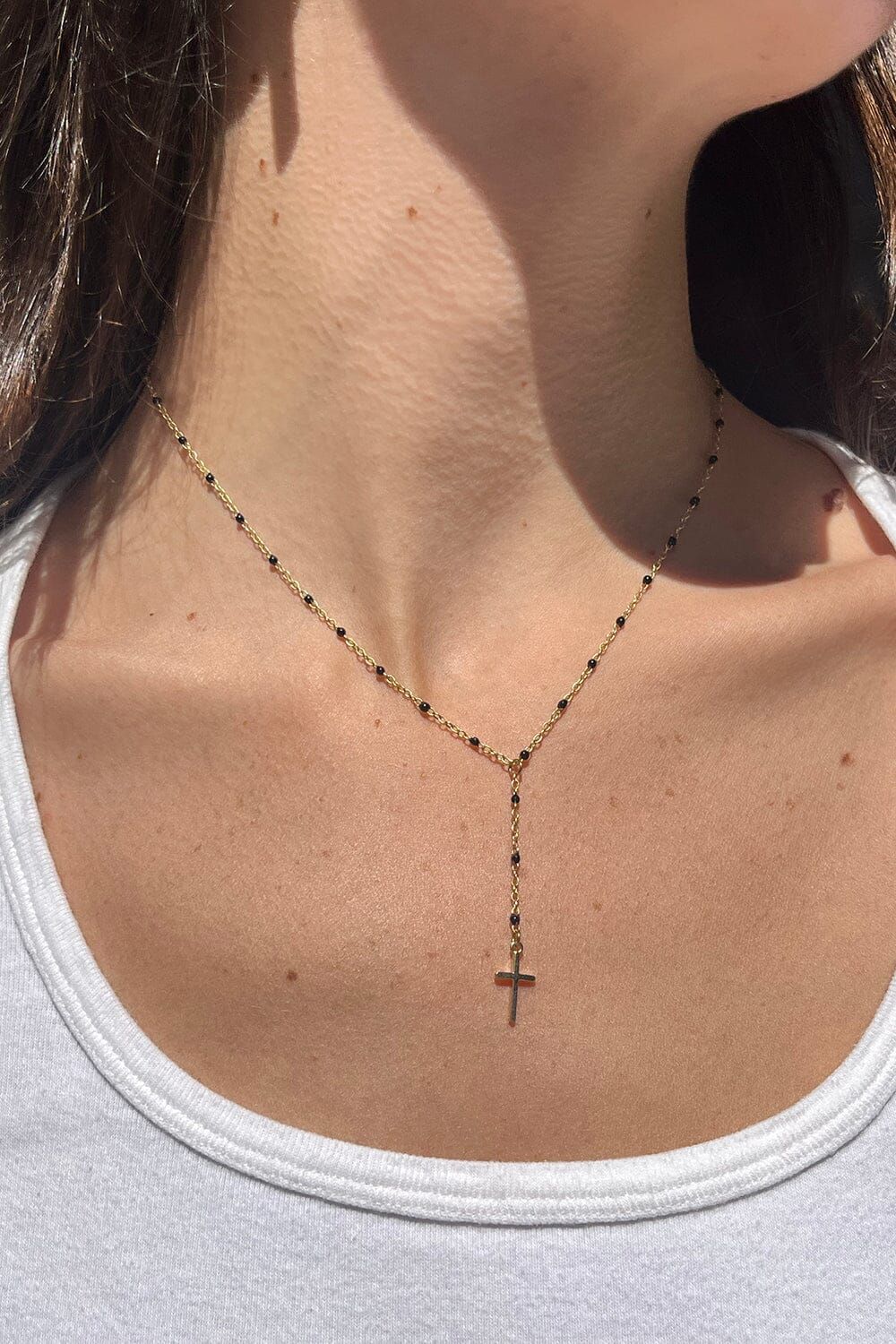 Bead Cross Chain sold by Brandy Melville product image thumbnail 2
