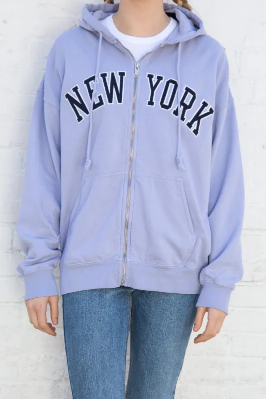 Christy New York Hoodie sold by Brandy Melville