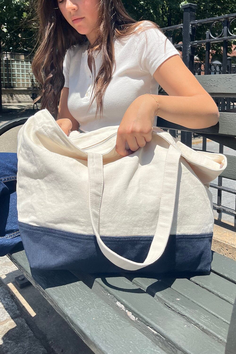 Colorblock Tote Bag sold by Brandy Melville product image thumbnail 3