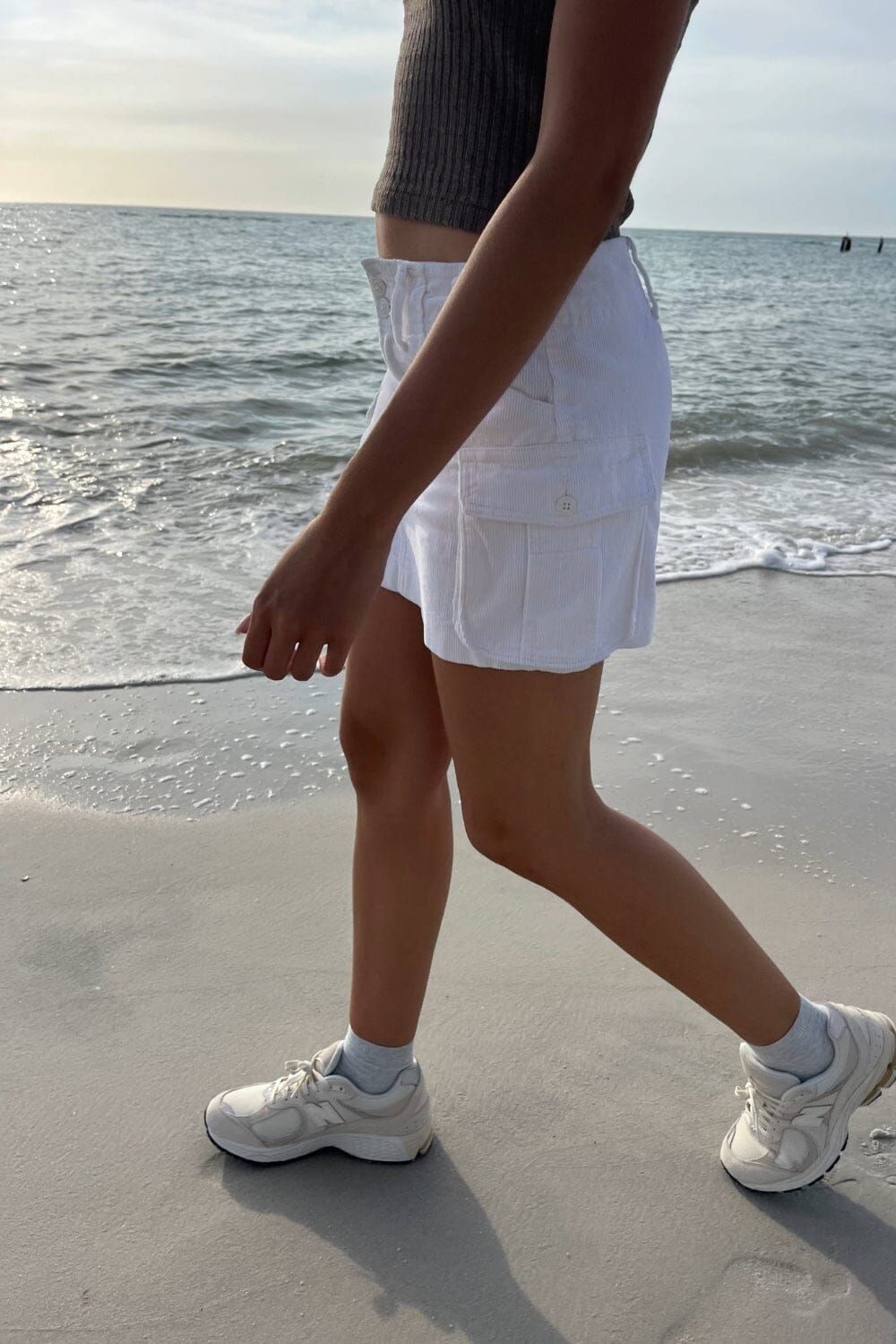 Beverly Cargo Corduroy Mini Skirt sold by Brandy Melville product image thumbnail 3