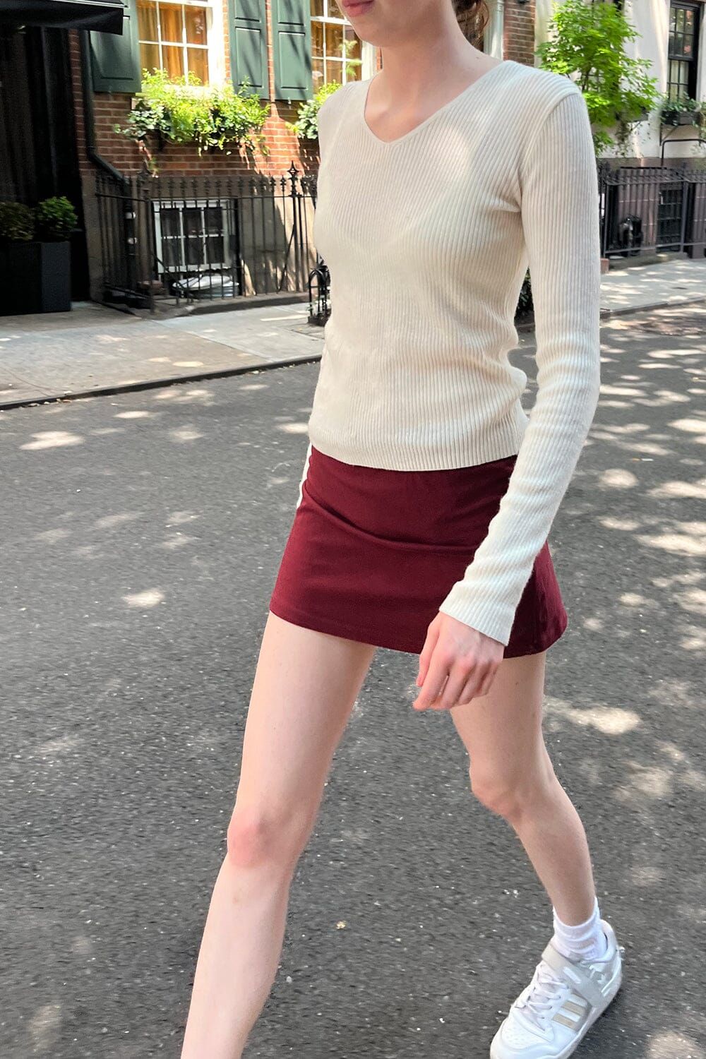 Ann Wool V-Neck Sweater sold by Brandy Melville