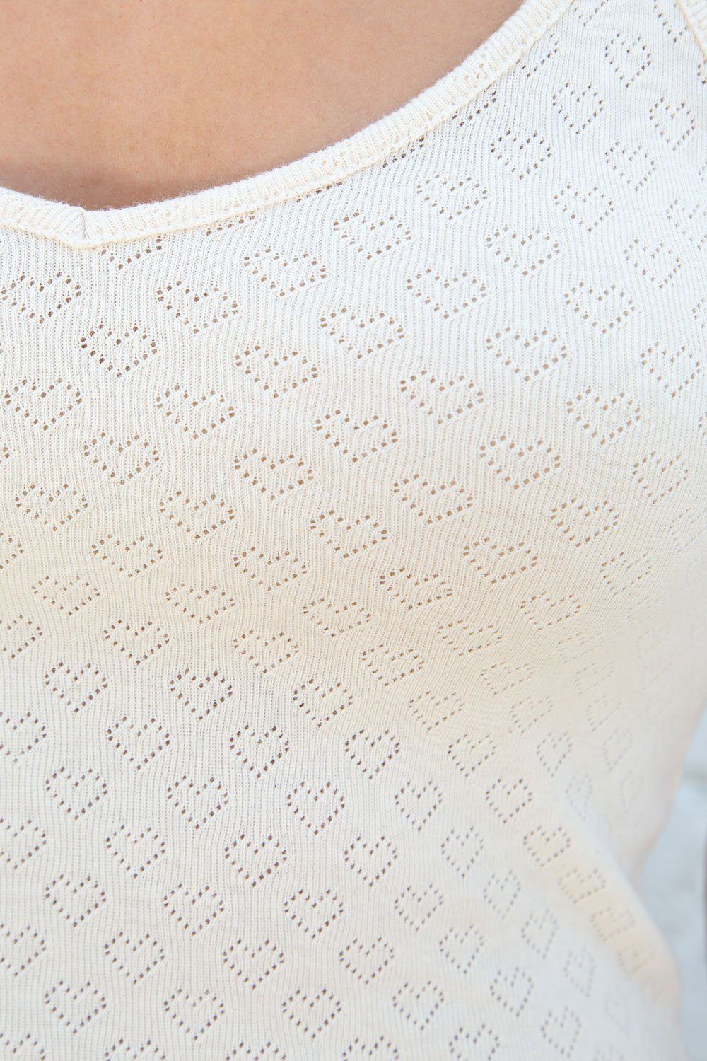 Lorene Eyelet Hearts Tank sold by Brandy Melville product image thumbnail 4