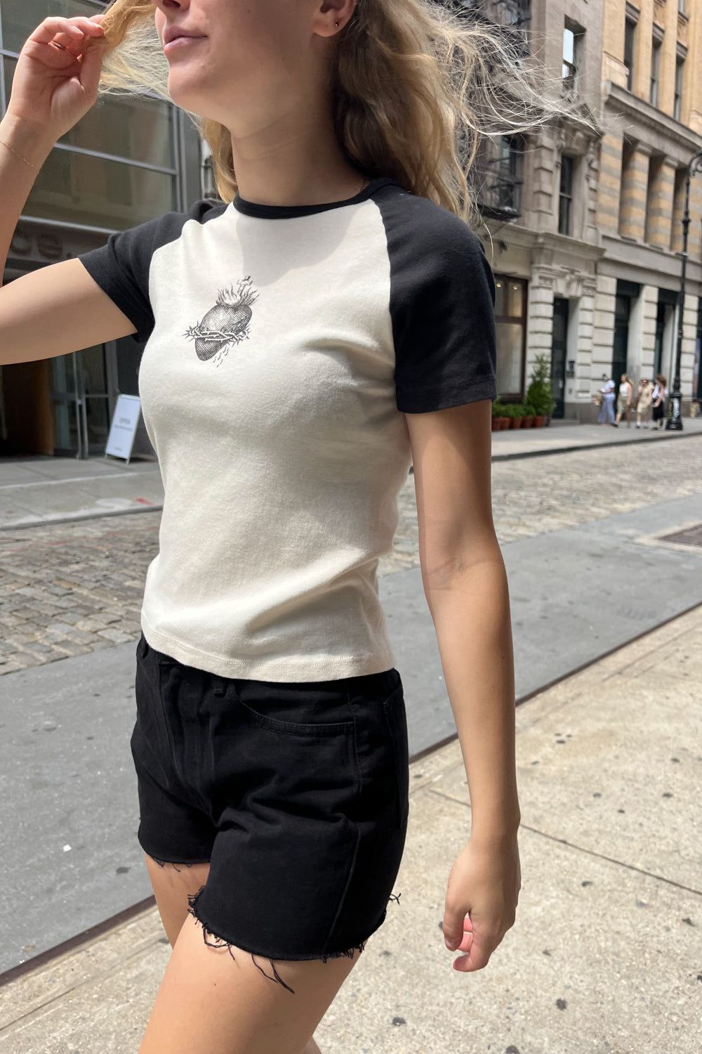 Bella Sacred Heart Top sold by Brandy Melville