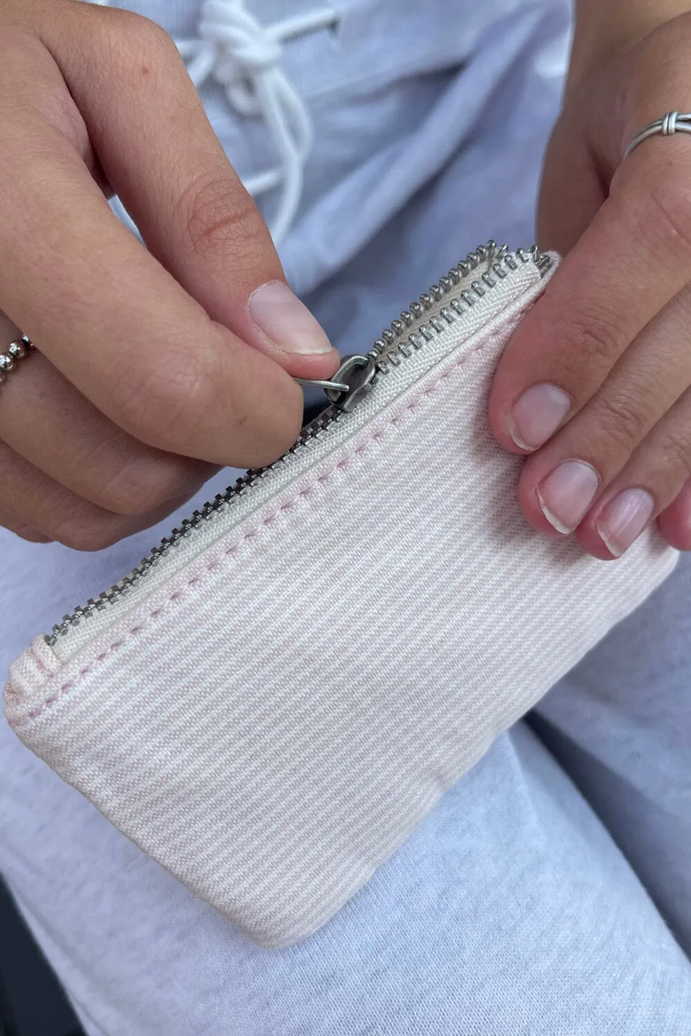 Stripes Coin Purse sold by Brandy Melville