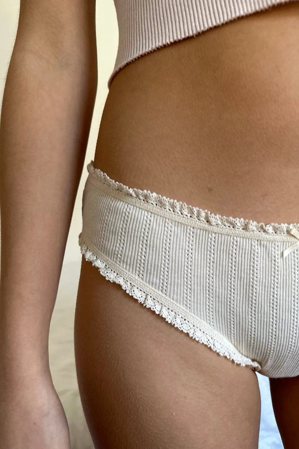 Eyelet Ruffle Underwear sold by Brandy Melville product image thumbnail 3