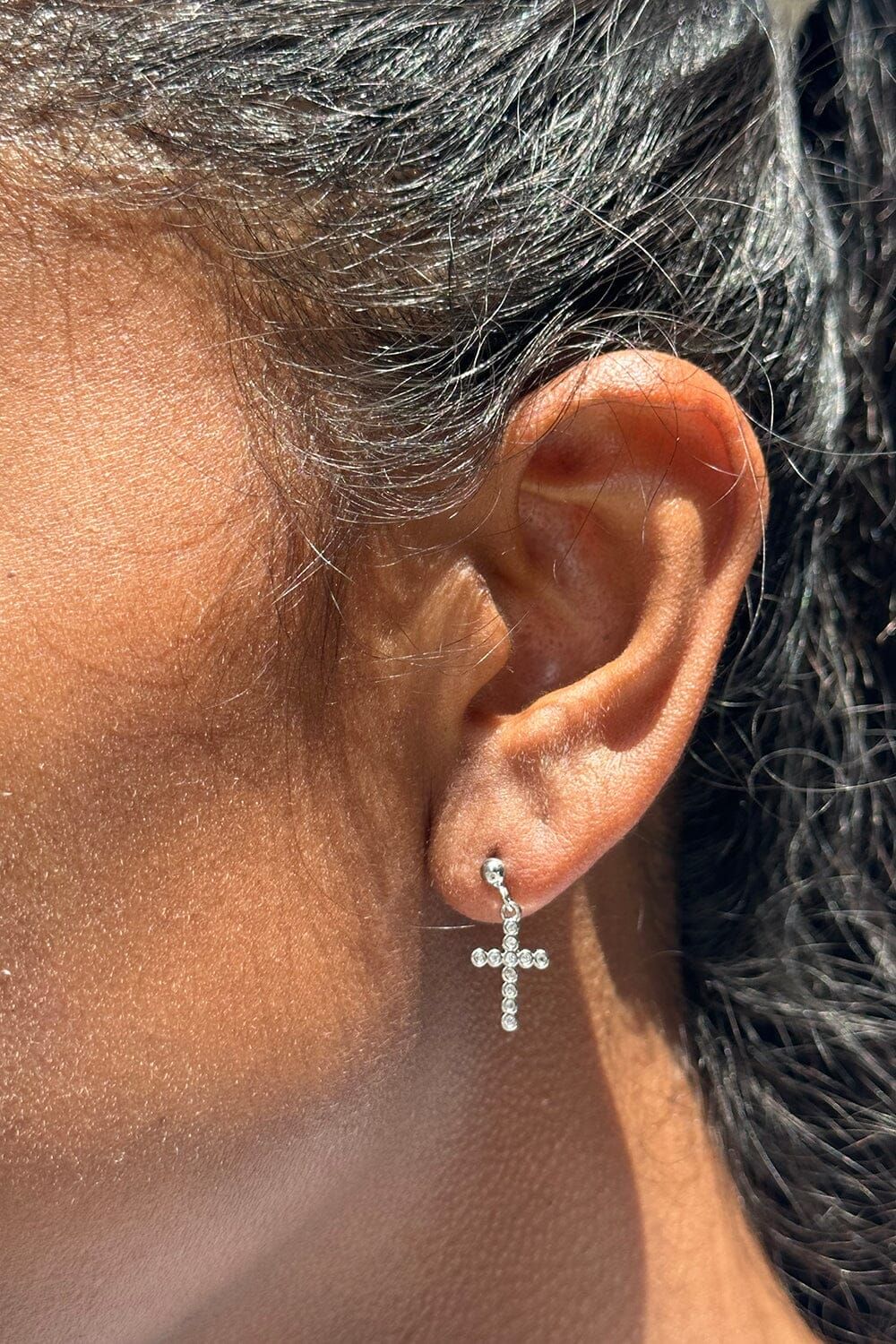 Dangling Cross Earrings sold by Brandy Melville product image thumbnail 2