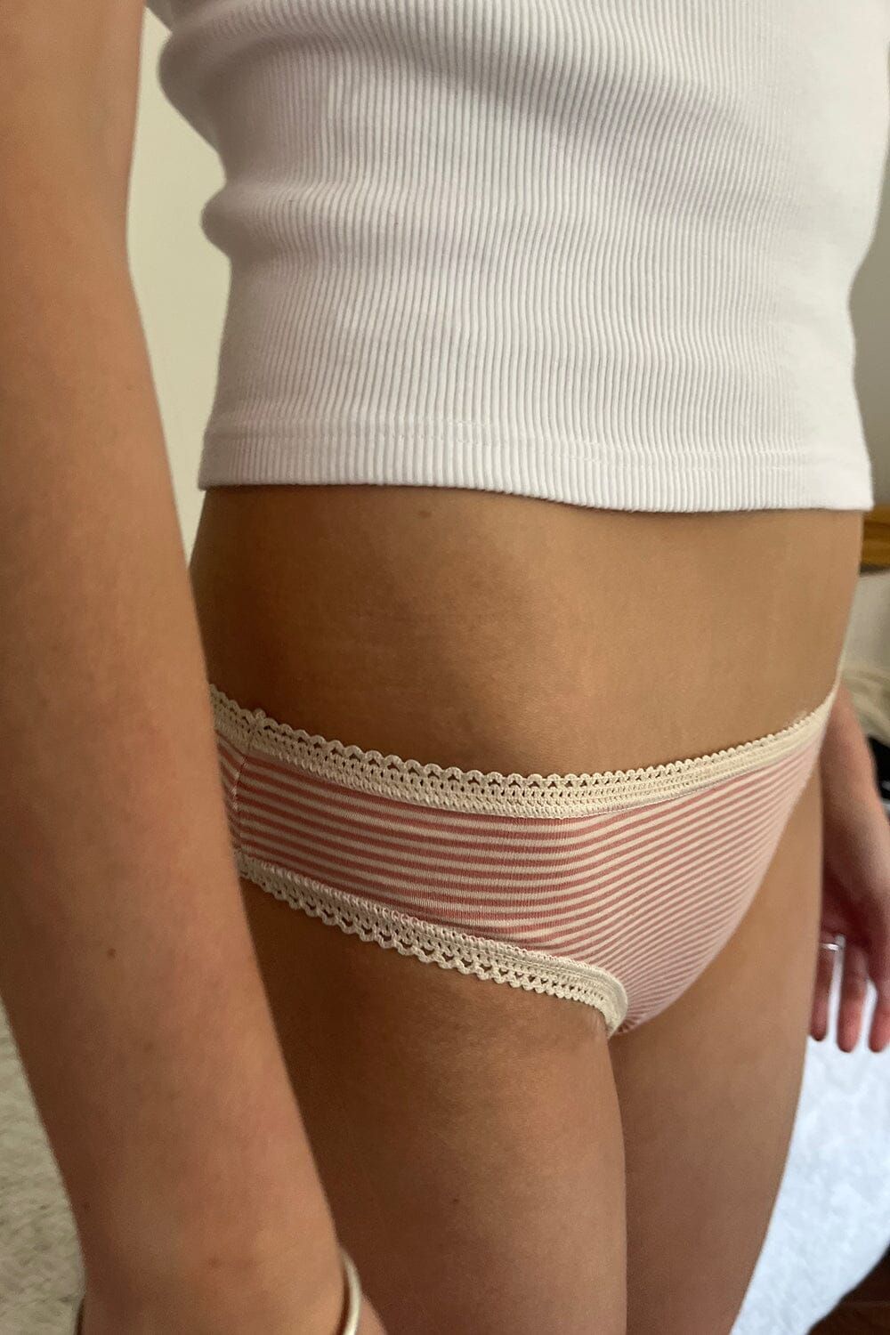 Stripe Scallop Bow Underwear sold by Brandy Melville product image thumbnail 3