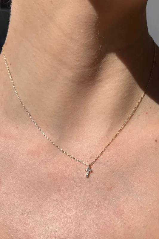Cross Necklace sold by Brandy Melville